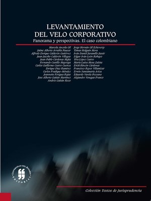 cover image of Levantamiento del velo corporativo. Panorama y perspectiva
